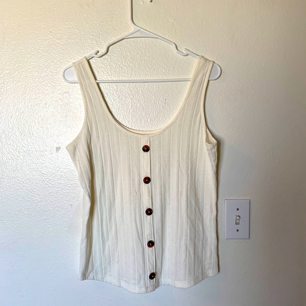 NWOT Cream Top